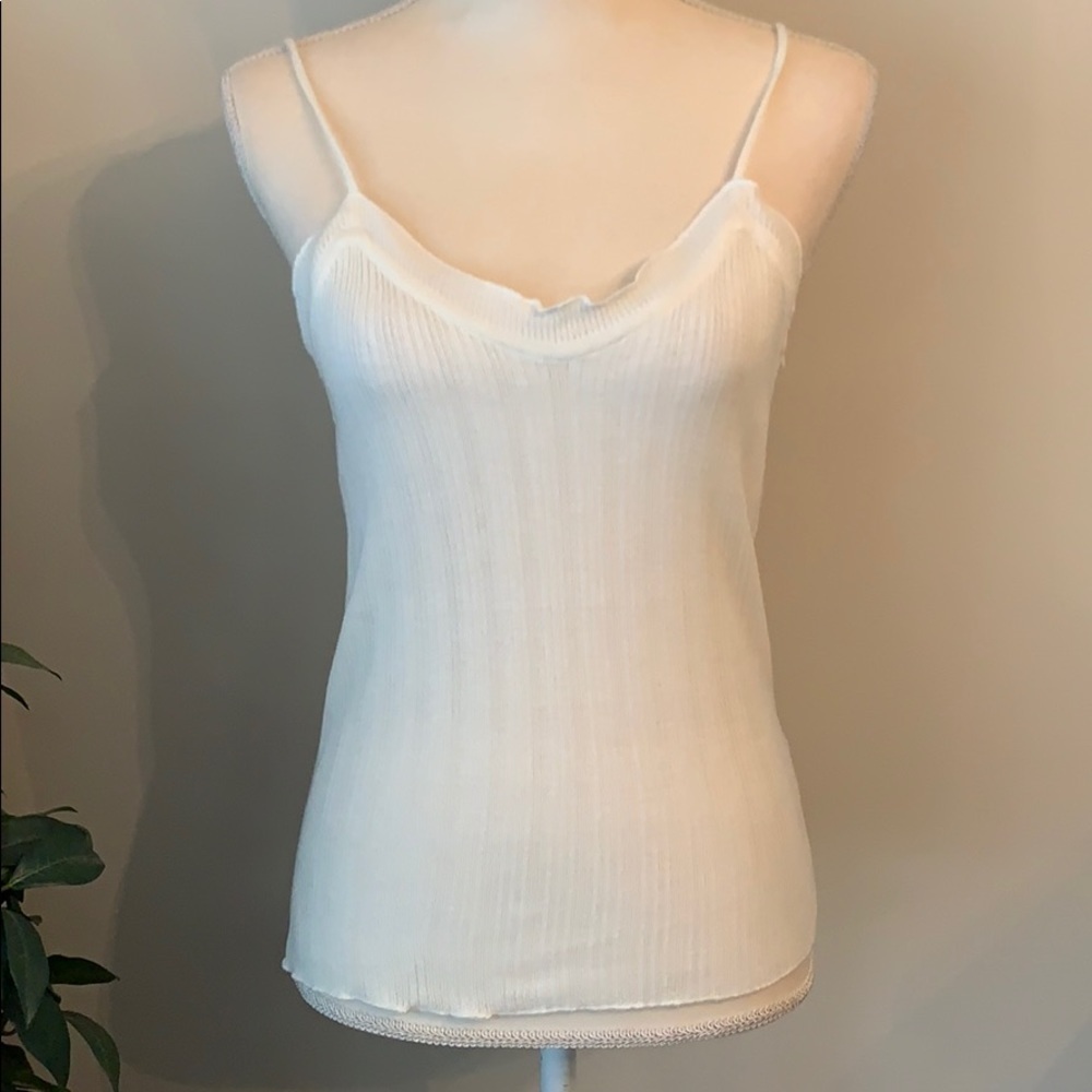 Wild Honey Cream Spaghetti Strap Tank Top